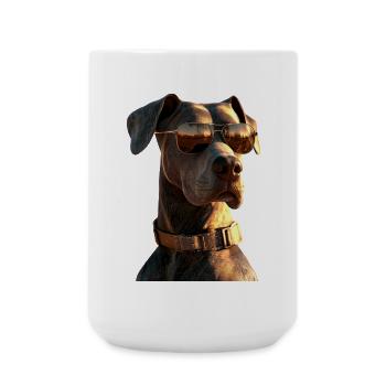 Dogue Allemand Hatz Mâle Saupacker Dogue Allemand - Grande tasse 440 ml - blanc - Devant