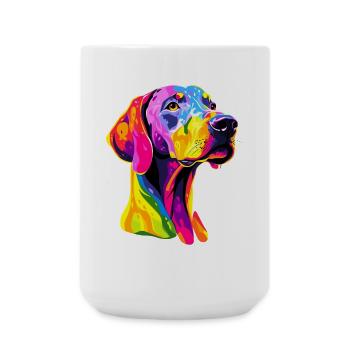 Dogue Allemand Hatz Mâle Saupacker Dogue Allemand - Grande tasse 440 ml - blanc - Devant