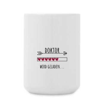 Doktor Personalisierter Beruf Mädchen - Große Tasse 440 ml - Weiß - Vorne