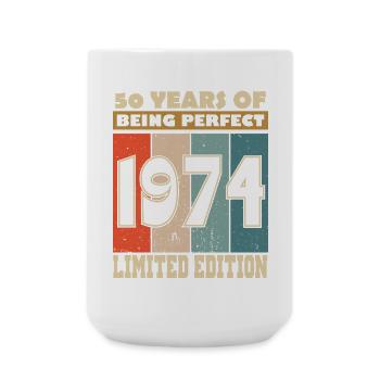 Millésime 1974 -50e anniversaire - Grande tasse 440 ml - blanc - Devant
