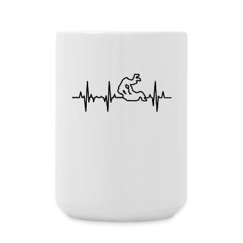 Judoka ECG - Large Mug 440 ml - white - Front