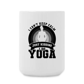 Je fais du yoga - Grande tasse 440 ml - blanc - Devant