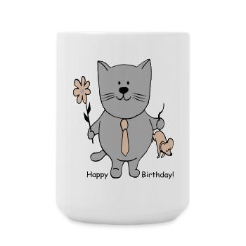 Happy Birthday - Large Mug 440 ml - white - Front