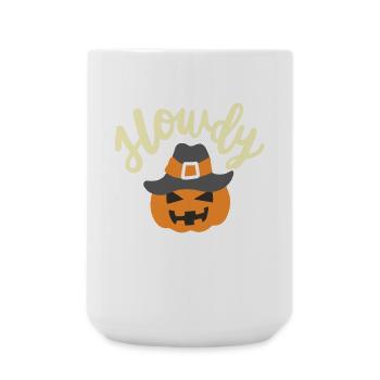 Kürbis Halloweenkostüm - Große Tasse 440 ml - Weiß - Vorne
