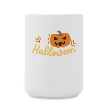 Kürbis Halloweenkostüm - Große Tasse 440 ml - Weiß - Vorne