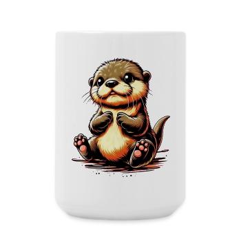 Otter - Large Mug 440 ml - white - Front
