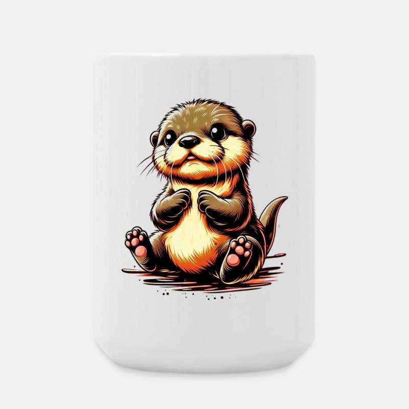 Otter - Große Tasse 440 ml - Weiß