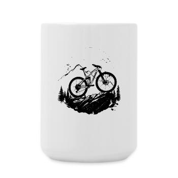 Cyclist - Large Mug 440 ml - white - Front