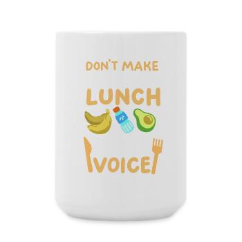 Mittagessen Schule Cafeteria Crew - Große Tasse 440 ml - Weiß - Vorne