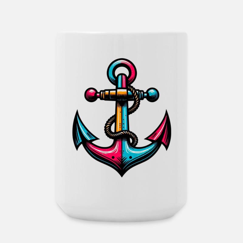 Ein Anker - Große Tasse 440 ml - Weiß