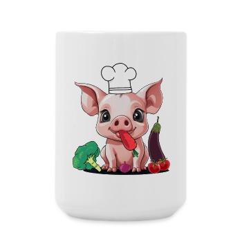 Kochkunst Vegetarisch Köche Köchin Koch Gemüse - Große Tasse 440 ml - Weiß - Vorne