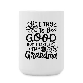 Oma Enkelin Enkelkinder - Große Tasse 440 ml - Weiß - Vorne