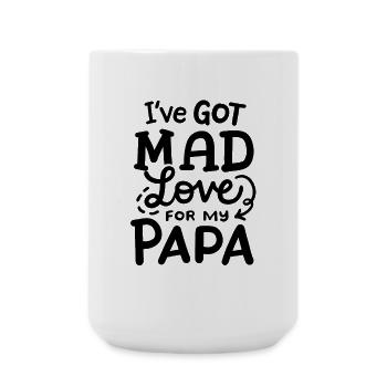 Vater Papa Vatertag - Große Tasse 440 ml - Weiß - Vorne