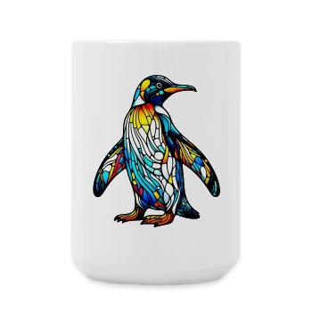 Pinguin - Große Tasse 440 ml - Weiß - Vorne