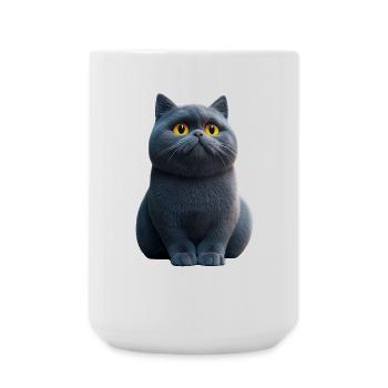British Shorthair Cat BKH Cat Mom Cute Cats - Large Mug 440 ml - white - Front