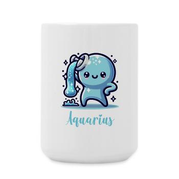 Sweet Aquarius Zodiac Astrology - Large Mug 440 ml - white - Front