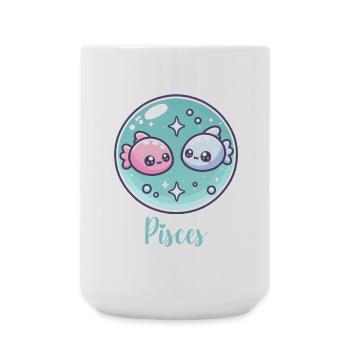 Sweet Pisces Zodiac Astrology Gift - Large Mug 440 ml - white - Front