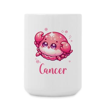 Sweet Cancer Zodiac Astrology Gift - Large Mug 440 ml - white - Front