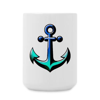 Une ancre - Grande tasse 440 ml - blanc - Devant