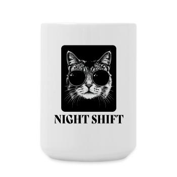 Coole Katze - Große Tasse 440 ml - Weiß - Vorne