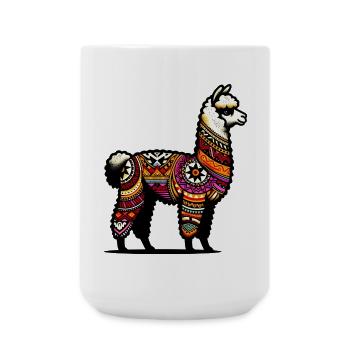 Alpaca - Large Mug 440 ml - white - Front