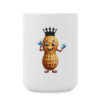 Peanut King Peanuts Nut Nuts Peanuts - Large Mug 440 ml - white - Front