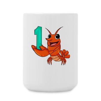 Numéro 1 Numéro Un - Motif Homard - Grande tasse 440 ml - blanc - Devant