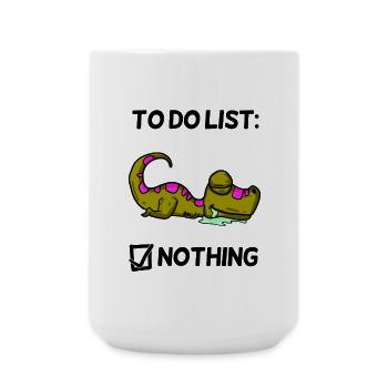 Funny Saying Funny Sayings - Dino Motif - Large Mug 440 ml - white - Front