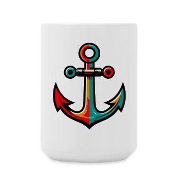 Une ancre - Grande tasse 440 ml - blanc - Devant