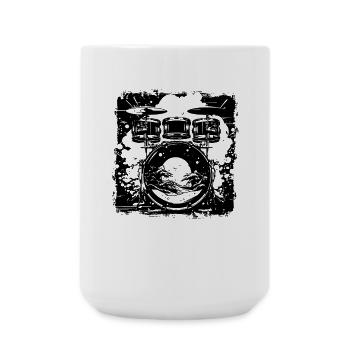 Dessin de piège - Grande tasse 440 ml - blanc - Devant