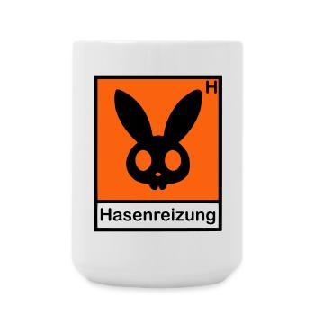 Hasenreizung - Große Tasse 440 ml - Weiß - Vorne