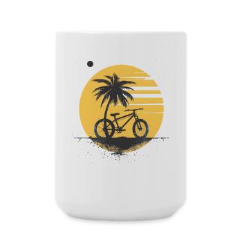 Retro Cyclist - Large Mug 440 ml - white - Front
