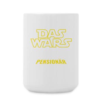 Pension Das wars - Endlich Pensionär ich jetzt bin - Große Tasse 440 ml - Weiß - Vorne