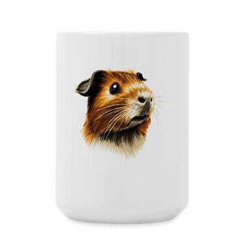 Cochon d’Inde Rongeurs Capybara Rongeur mignon - Grande tasse 440 ml - blanc - Devant