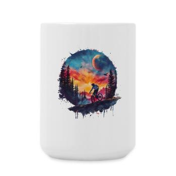 VTT des années 90 - Grande tasse 440 ml - blanc - Devant