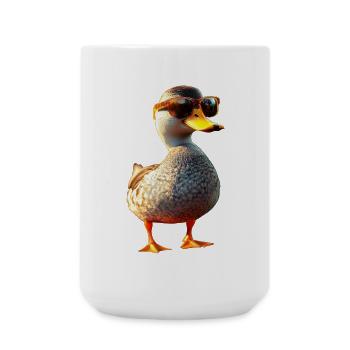 Duck, Mallard, Duckling, Duckling, , Duck - Large Mug 440 ml - white - Front
