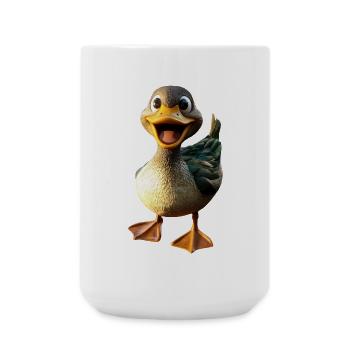 Duck, Mallard, Duckling, Duckling, , Duck - Large Mug 440 ml - white - Front