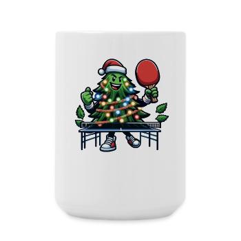 Ping Pong Christmas Tree Costume Christmas Tree Santa - Large Mug 440 ml - white - Front