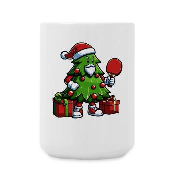 Table Tennis Christmas Tree Costume Christmas Tree - Large Mug 440 ml - white - Front