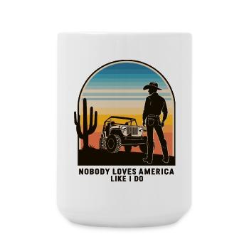 Cowboy - Large Mug 440 ml - white - Front