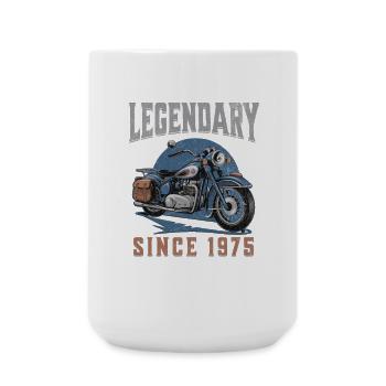 Legendary 1975 – Vintage Motorcycle Design - Large Mug 440 ml - white - Front