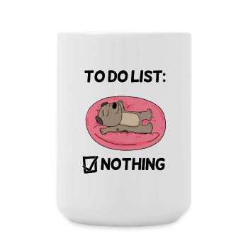 Lustiger Spruch lustige Sprüche - Hund Motiv - Große Tasse 440 ml - Weiß - Vorne