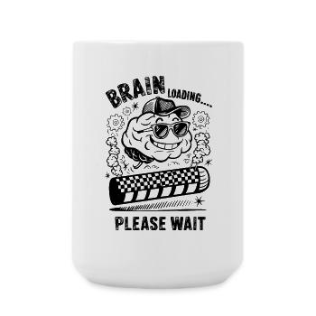 Charge cérébrale Drôle Humour intelligent Progrès Art - Grande tasse 440 ml - blanc - Devant