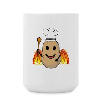Potato Potatoes Cook Cook Cook Host - Large Mug 440 ml - white - Front