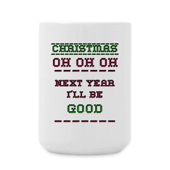 Weihnachten - Große Tasse 440 ml - Weiß - Vorne
