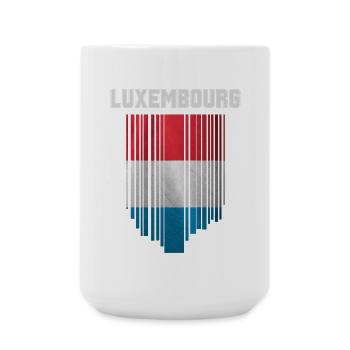 Drapeau du Luxembourg, fierté luxembourgeoise - Grande tasse 440 ml - blanc - Devant