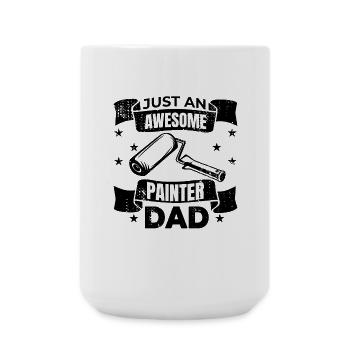 Painter Dad - Large Mug 440 ml - white - Front