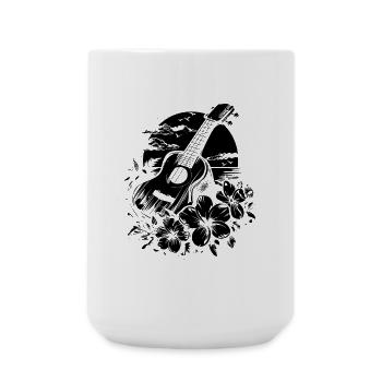 Ukulele Graphics - Large Mug 440 ml - white - Front
