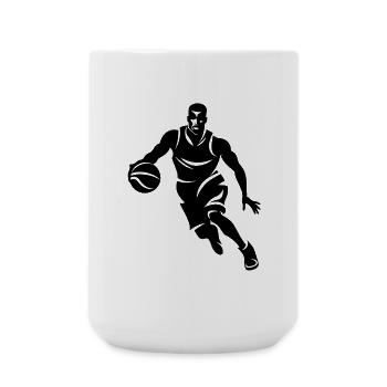 Basketteur - Grande tasse 440 ml - blanc - Devant