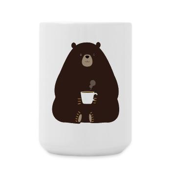 Tasse Ours à Café - Grande tasse 440 ml - blanc - Devant